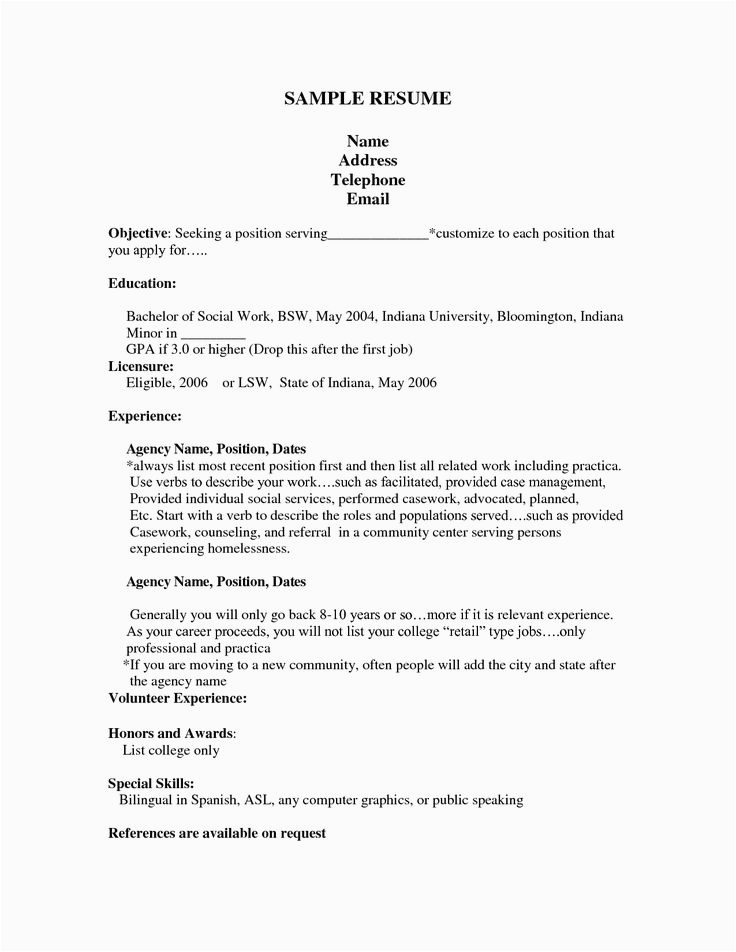 Objective for Resume Sample for First Job Job Resume Templates First Job Resume Sample