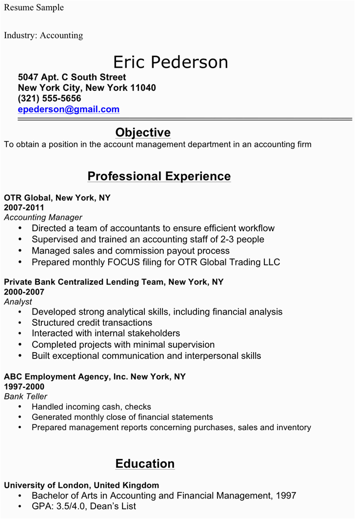 Ojt Resume Sample for Accounting Student Free Accounting Student Resume Sample Doc 35kb