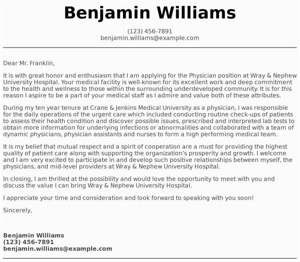 Sample Cover Letter for Physician assistant Resume Cover Letter Sample Physician assistant 100 Cover