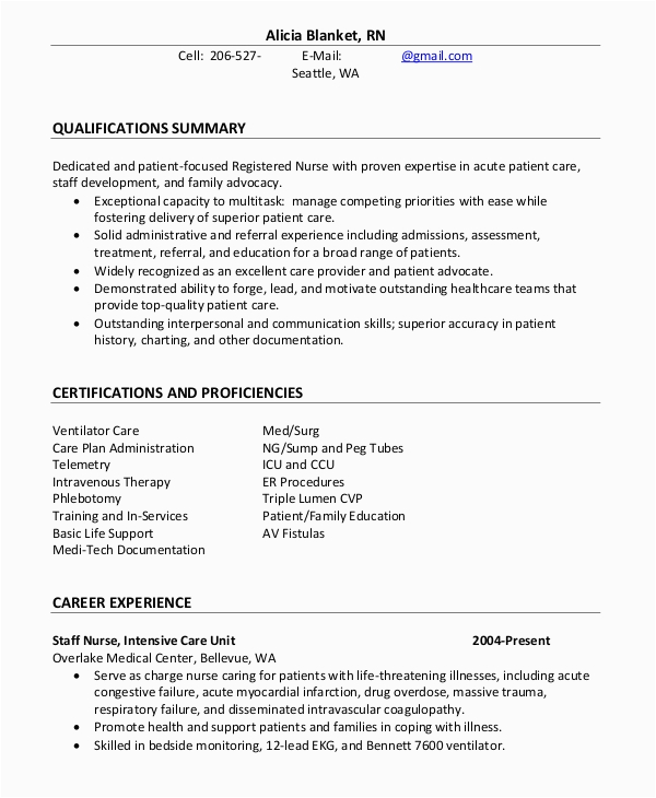 Sample Professional Summary for Nursing Resume Nursing Professional Summary Resume Example Best Resume