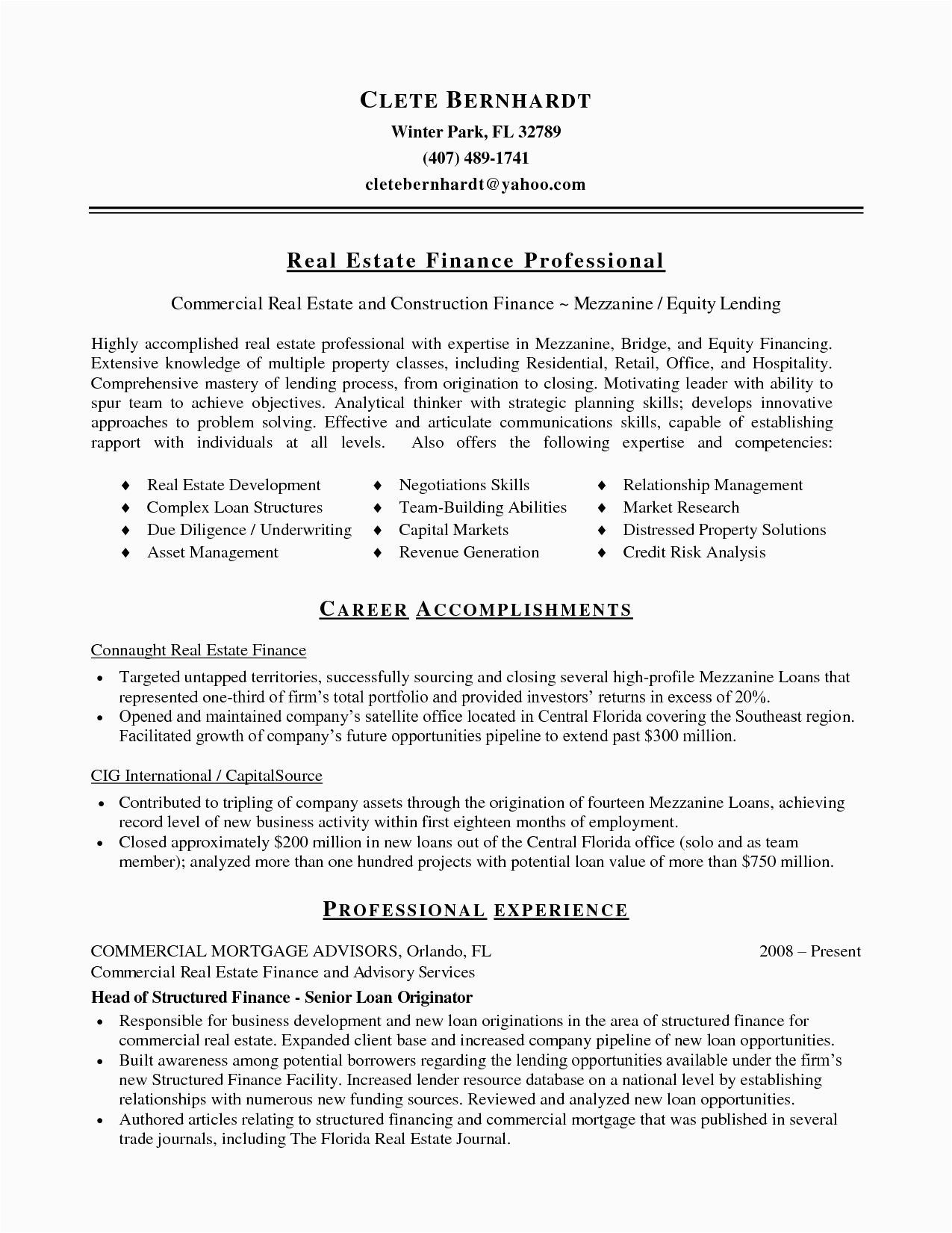 Sample Real Estate Agent Resume with No Experience 11 12 Sample Real Estate Resume No Experience