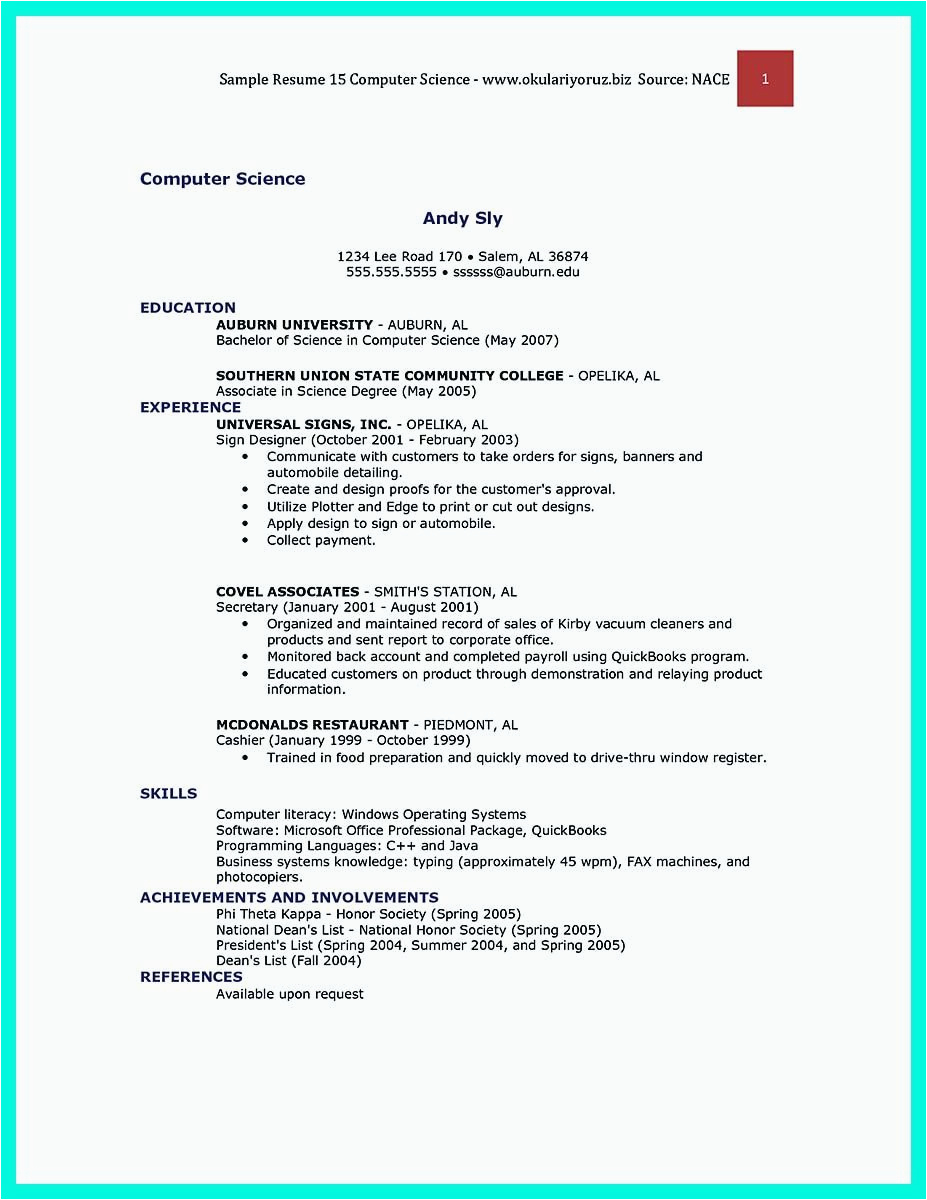 Sample Resume for assistant Professor In Computer Science Doc Awesome the Best Puter Science Resume Sample Collection