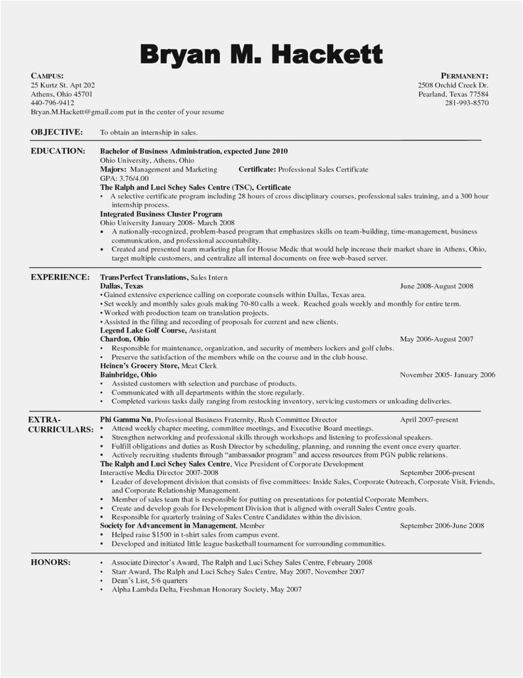 Sample Resume for Criminal Justice Student Criminal Justice Resume Templates