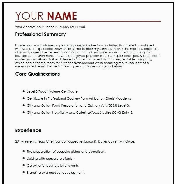 Sample Resume for Cruise Ship Waiter Waitress Resume Sample for Cruise Ship Jobs Best Resume