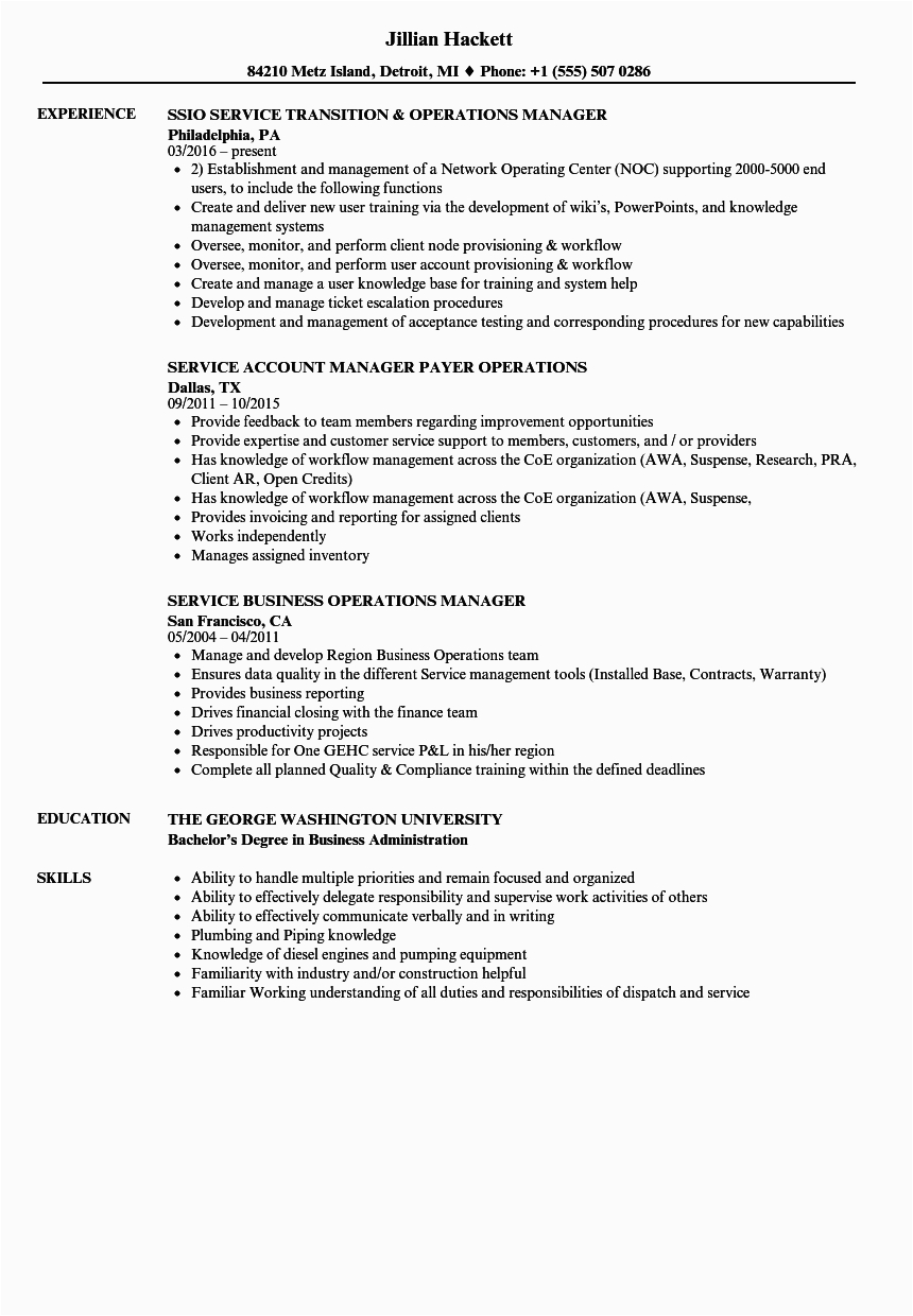 Sample Resume for Customer Care Executive In Bpo Customer Service Manager Contract Resume
