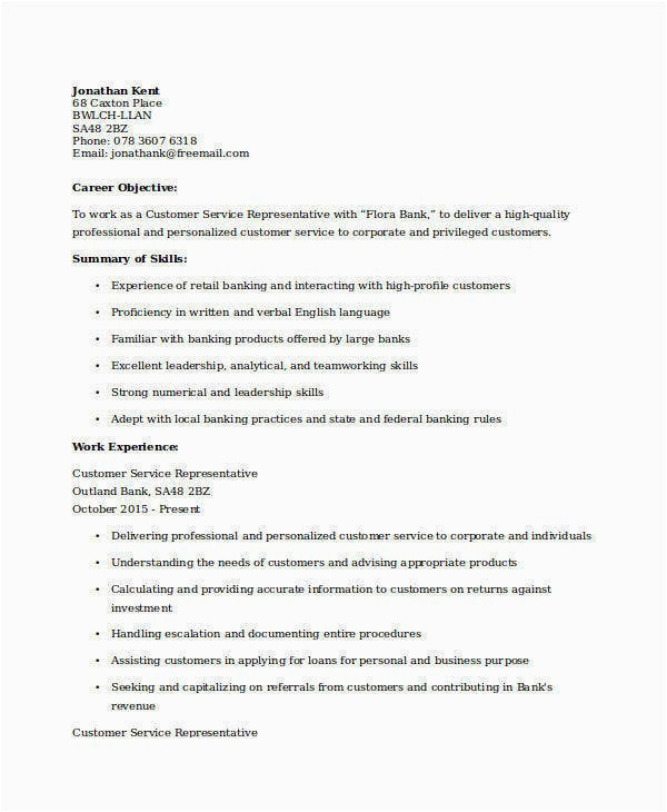 Sample Resume for Experienced Banking Professional 15 Professional Banking Resume Templates Pdf Doc