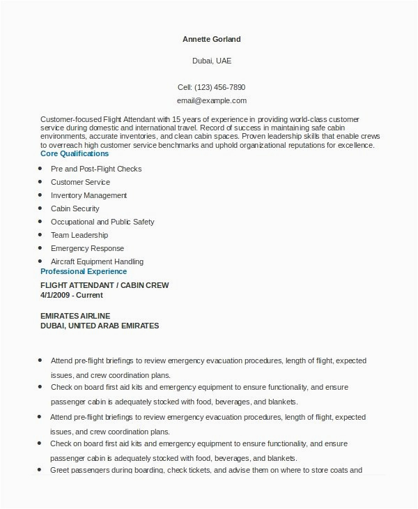 Sample Resume for Flight attendant with No Experience √ 20 Flight attendant Resume Objective No Experience