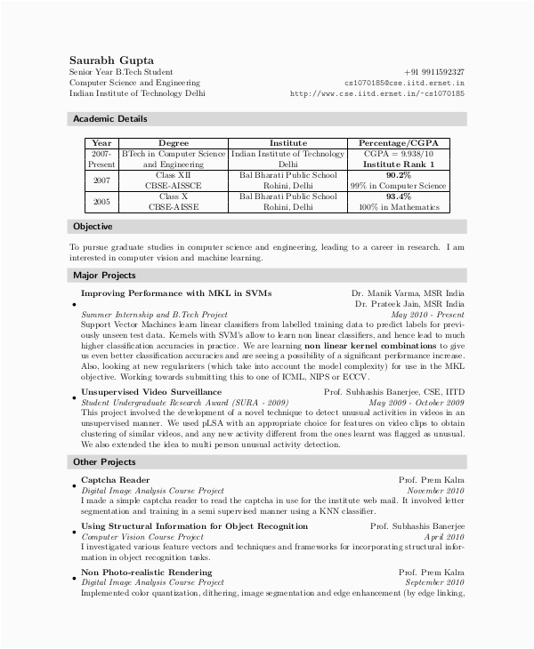 Sample Resume for Freshers with Internship Experience Free 10 Sample Resume for Internship In Ms Word