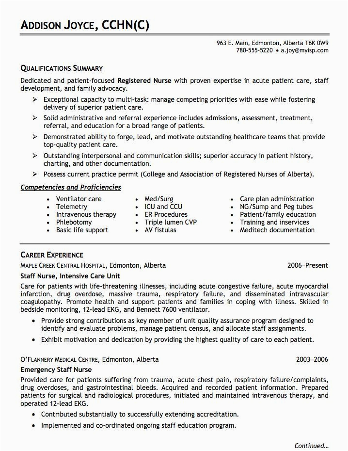 Sample Resume for Job Application In Canada Canada Job Resume Sample