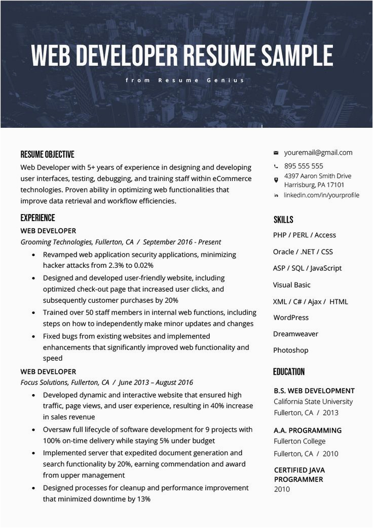 Sample Resume for Junior Web Developer Junior Web Developer Resume New Web Developer Resume Sample Resume for Junior Web Developer Junior Web Developer Resume New Web Developer Resume