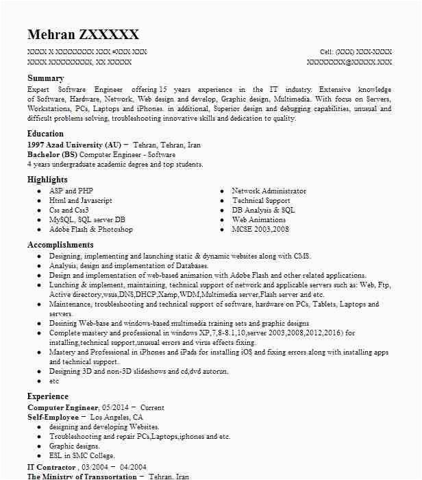 Sample Resume for Ojt Computer Engineering Students Puter Engineer Resume Samples Resume format