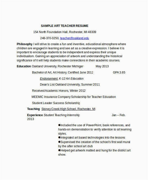 Sample Resume for Preschool Teacher Fresher Preschool Teacher Resume Pdf