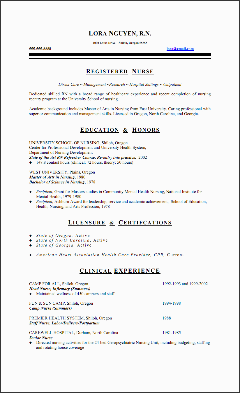 Sample Resume Of Staff Nurse with Job Description Sample Resume with Job Description Staff Nurse