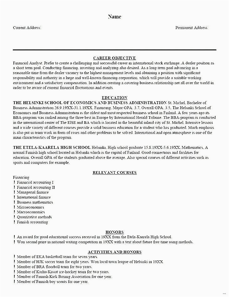 Sample Resume with associates Degree Listed associate Degree Resume Sample