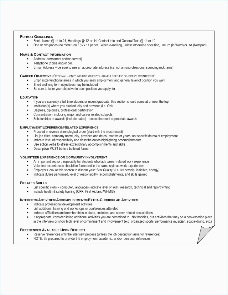 Sample Resume with Only One Job Resume for E Job for Many Years Mryn ism