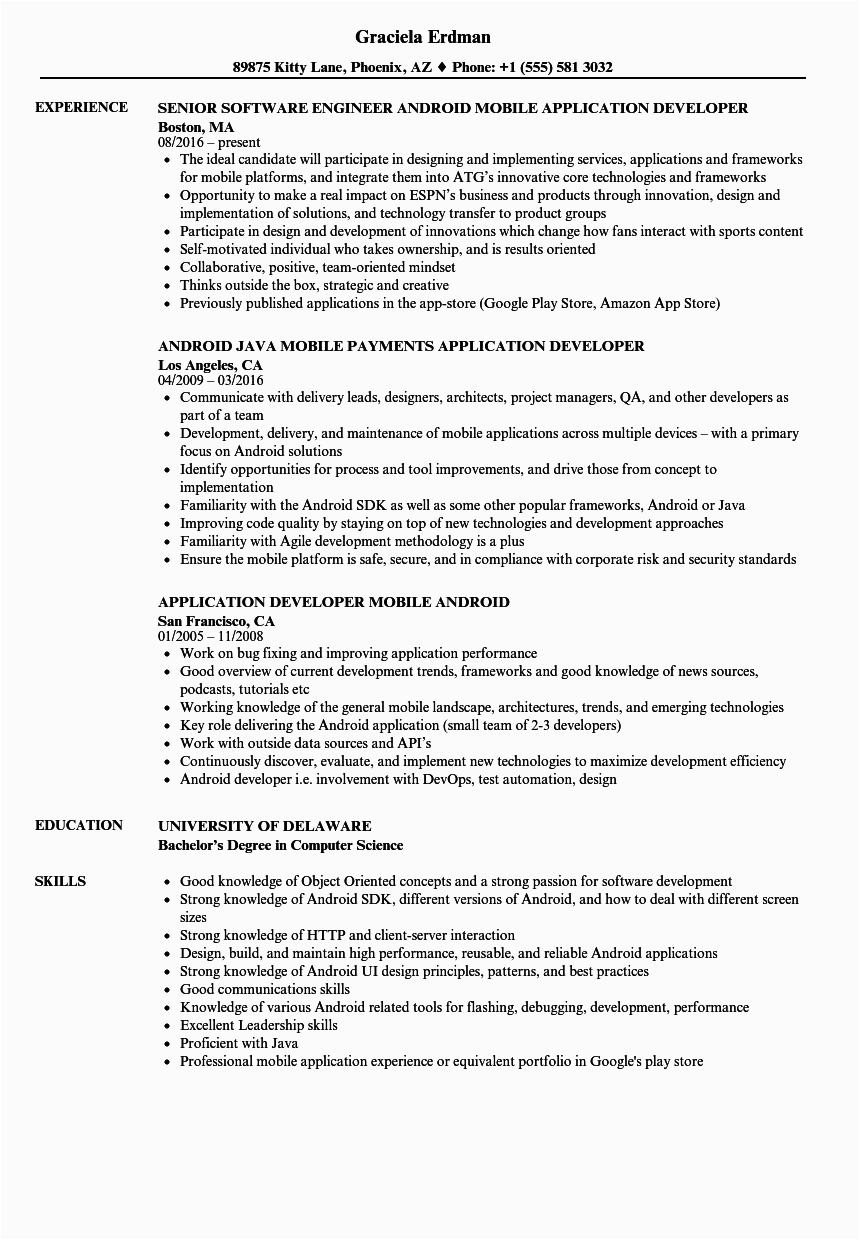 Android Mobile Application Testing Resume Sample 10 Programmers Resume Sample Proposal Resume