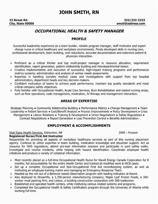 Safety and Occupational Health Specialist Sample Resume Here to Download This Occupational Health and Safety Safety and Occupational Health Specialist Sample Resume Here to Download This Occupational Health and Safety