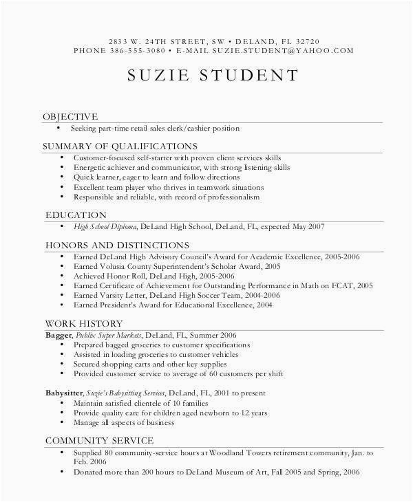 Sample Objective In Resume for First Job 14 First Resume Templates Pdf Doc