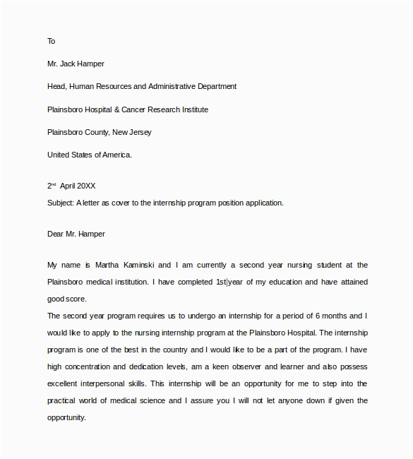 Sample Resume Cover Letter for Nursing Student Free 9 Sample Nurse Cover Letter Templates In Pdf