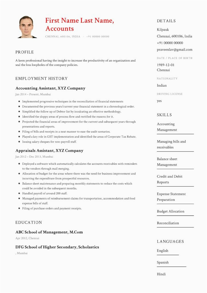 Sample Resume for 5 Years Experience √ 20 5 Years Experience Resume