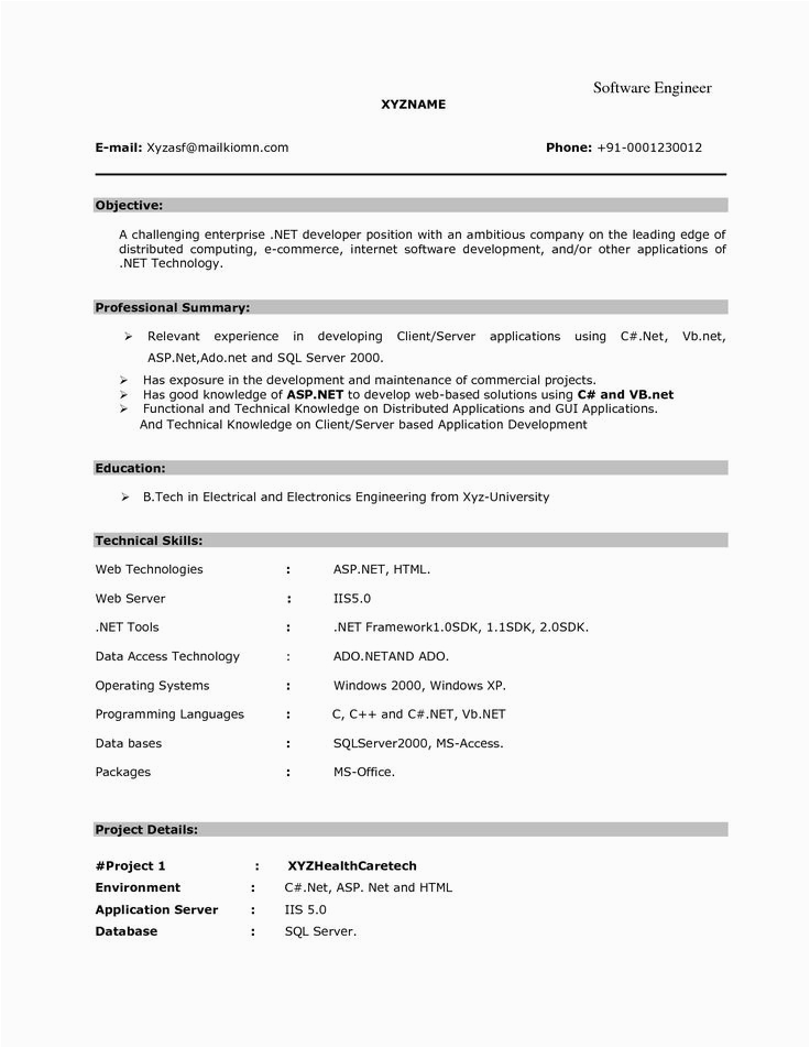 Sample Resume for 6 Months Experience In software Testing Resume format for 6 Months Experienced software Engineer