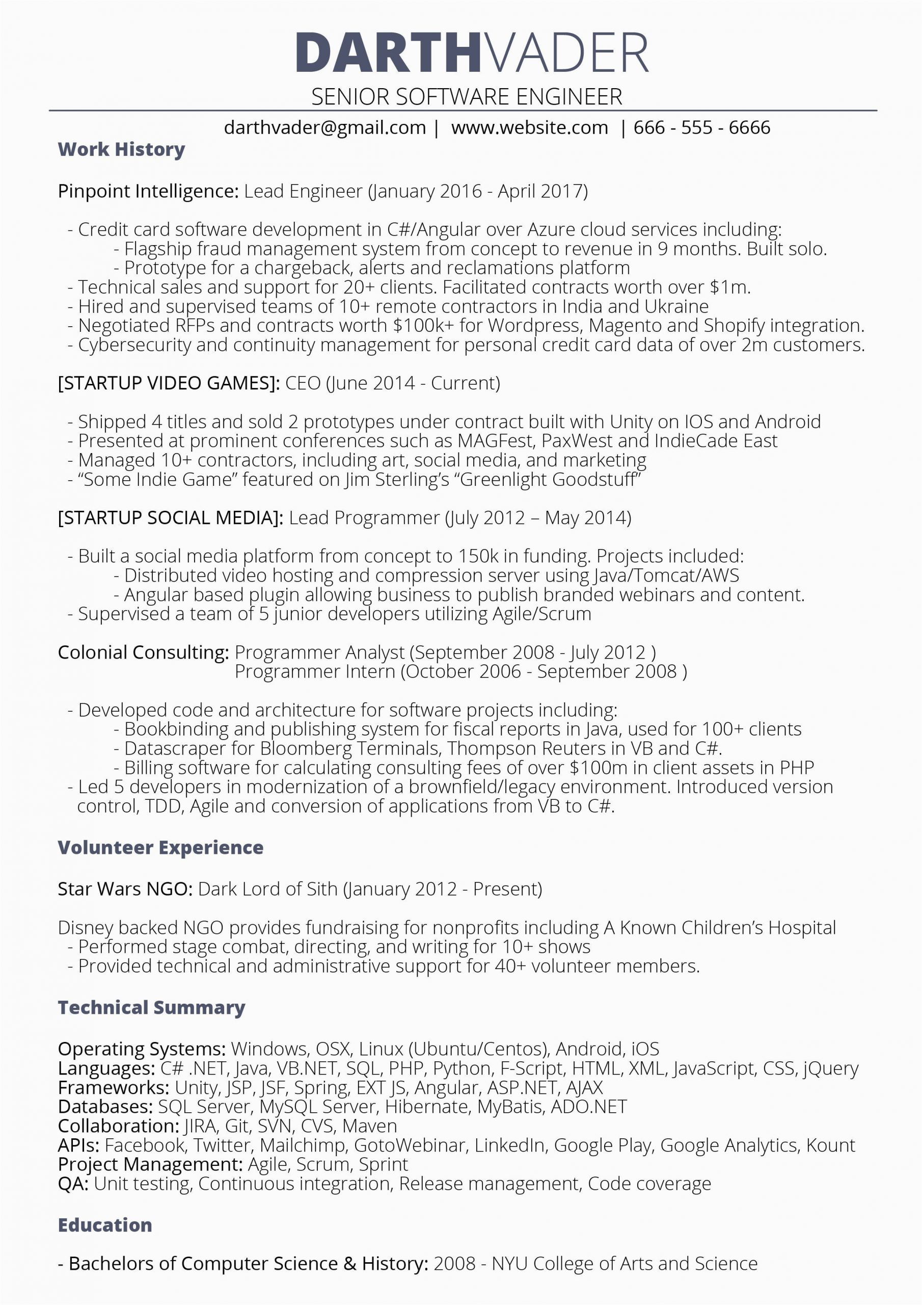 Sample Resume for software Engineer with 10 Years Experience Senior software Engineer 10 Yrs Looking for Critique