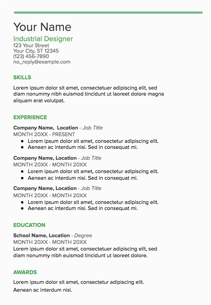 Sample Resume for someone who Has Never Worked Google Doc Resume Templates