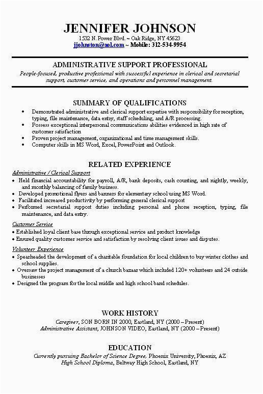 Sample Resume for someone with Little Experience Resume Examples Experience Examples Experience Resume