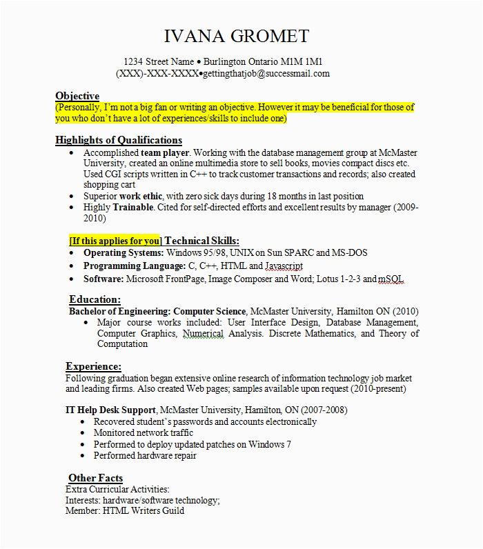 Sample Resume for someone with Little Job Experience Sample Resume for New Grads or Students with Little