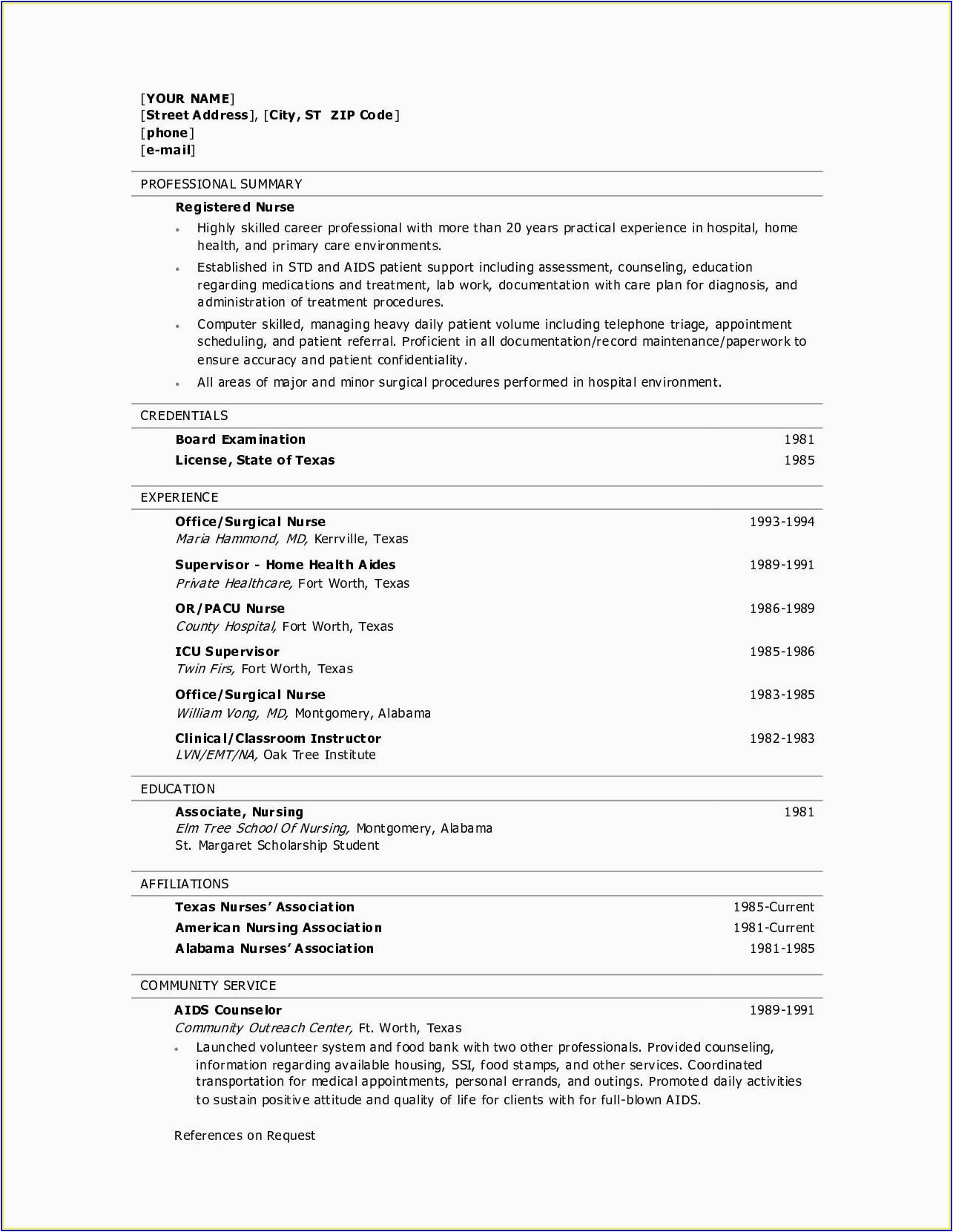 Sample Resume format for Nurses In the Philippines Registered Nurse Resume Sample format Philippines