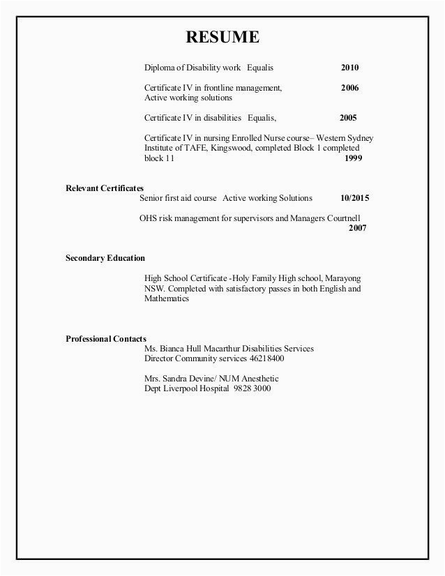 Sample Resume without High School Diploma High School Diploma Resume Unique Resume In 2020