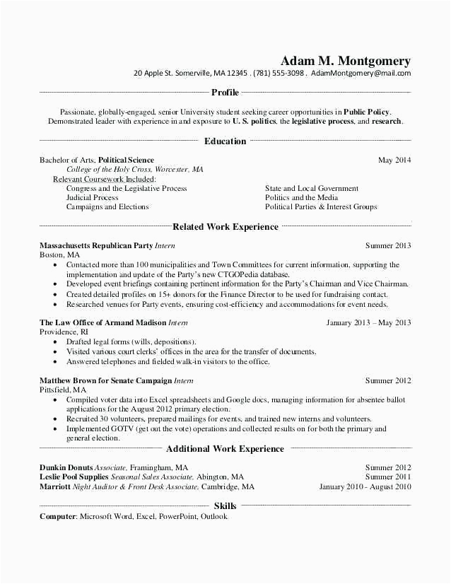 Sample Resume without High School Diploma Ma Resumes Examples