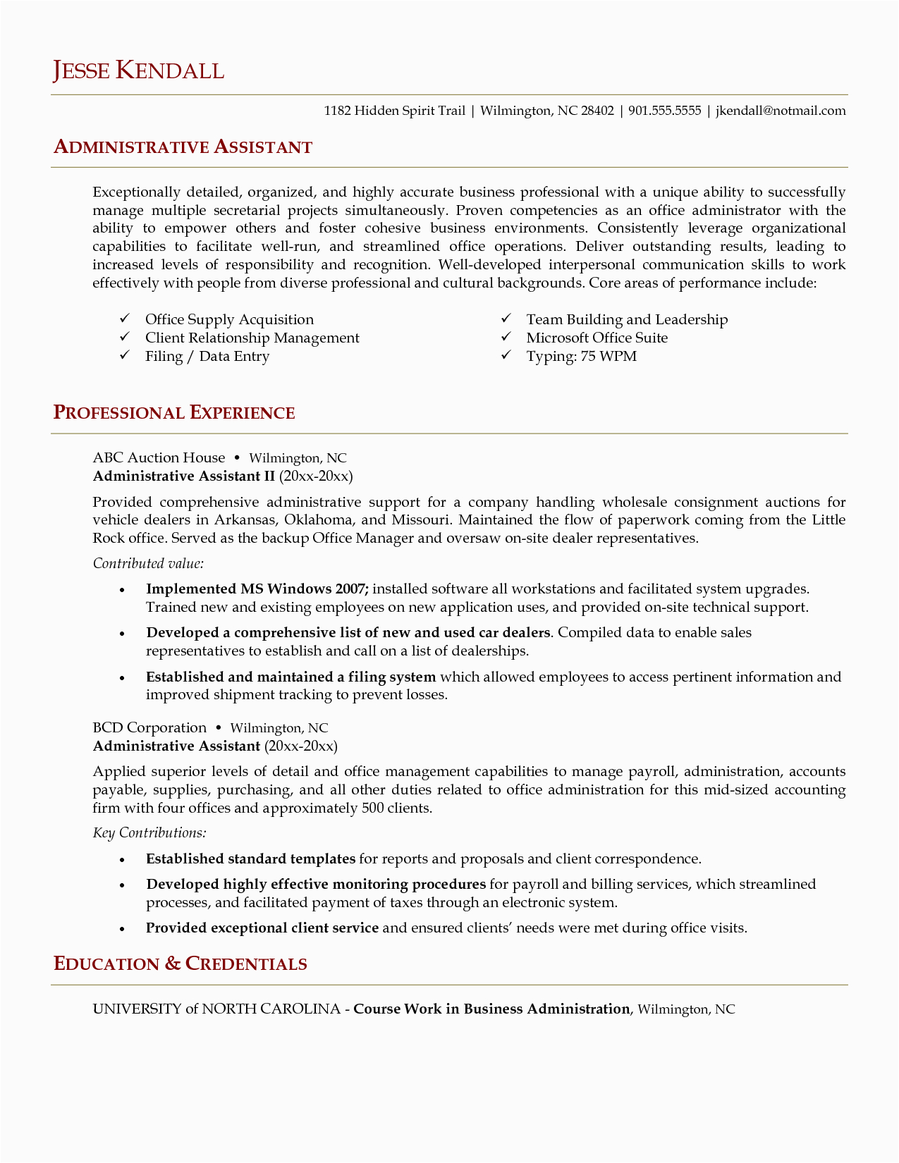 Samples Of Resume Objectives for Administrative assistants In the event that You are Applying for An Administrative