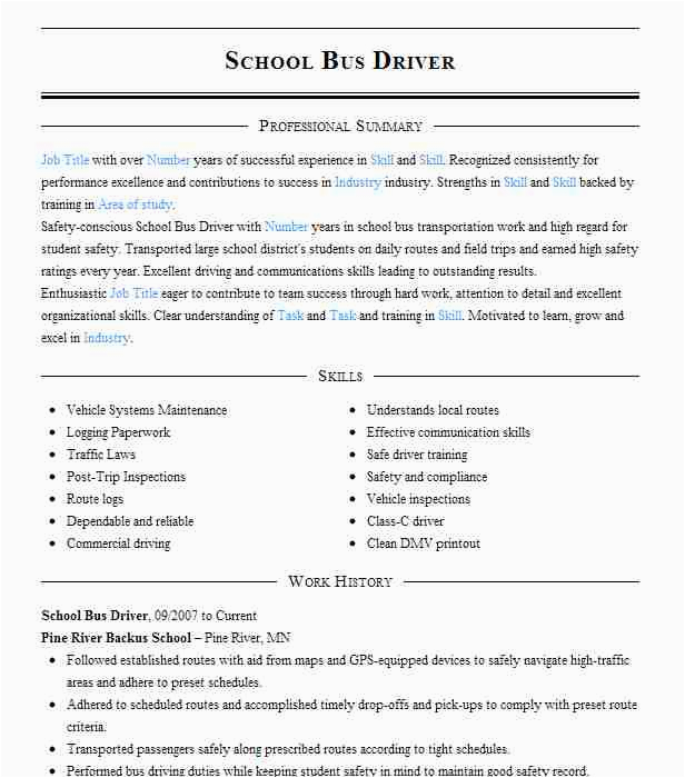 School Bus Driver Resume Sample Doc School Bus Driver Resume Example Durham School Services