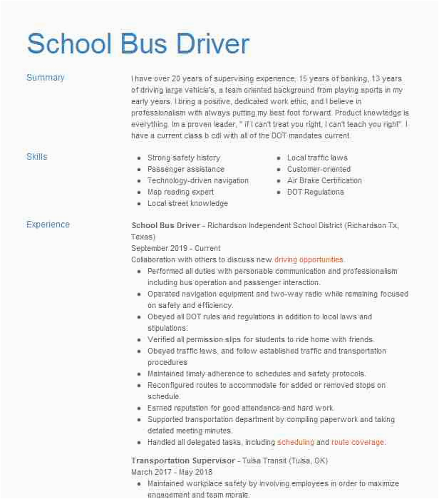 School Bus Driver Resume Sample Doc School Bus Driver Resume Example Geneva County School