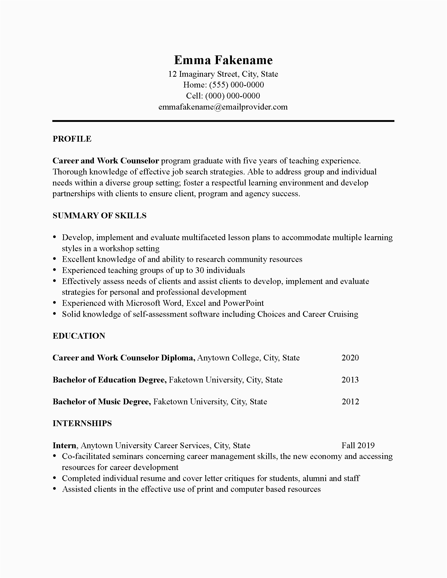 Career Change From Corporate to Teaching Resume Sample Career Change Resume Sample In 2020