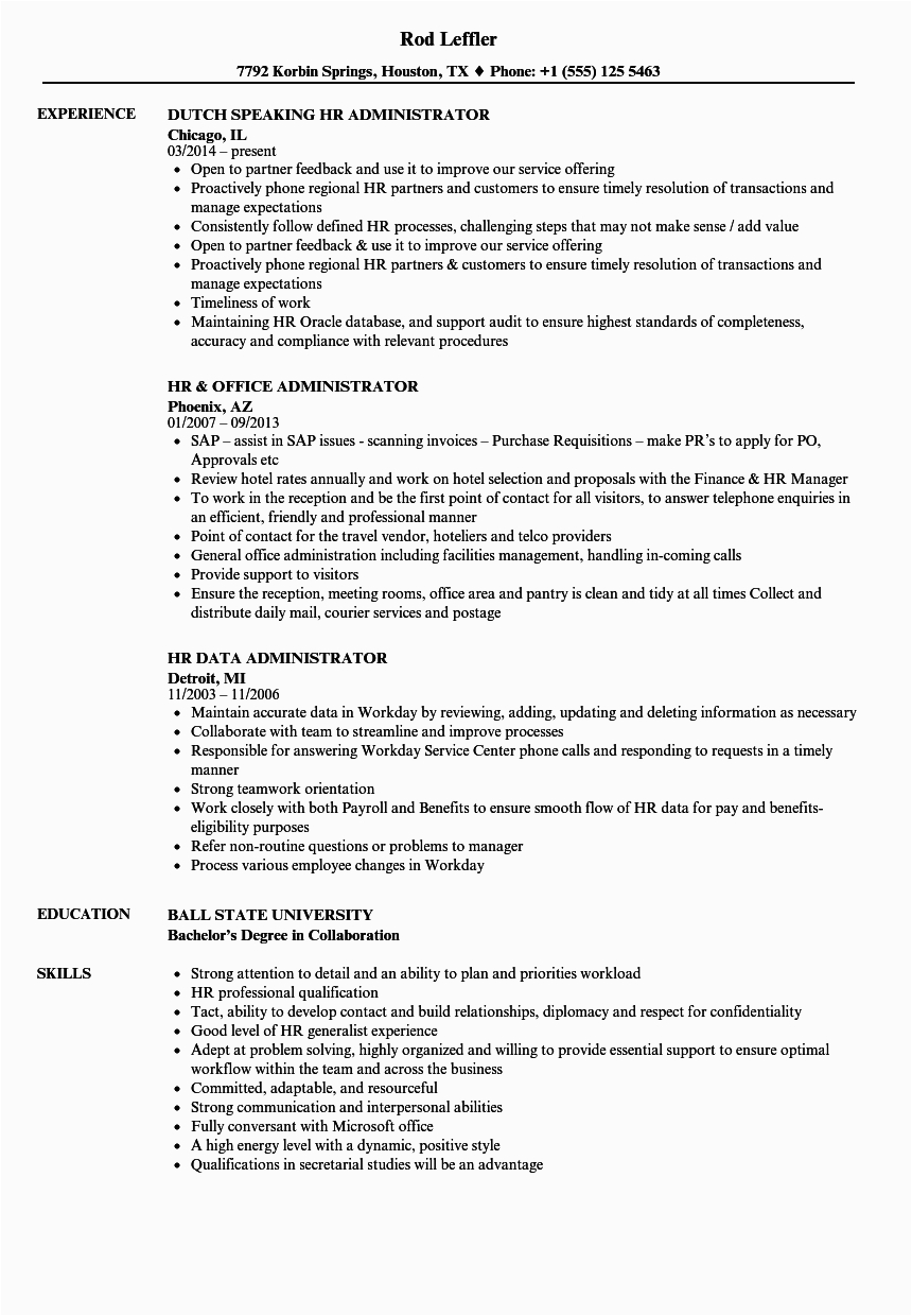 Hr Resume Sample for 2 Years Experience Hr Resume Sample for 2 Years Experience Mryn ism