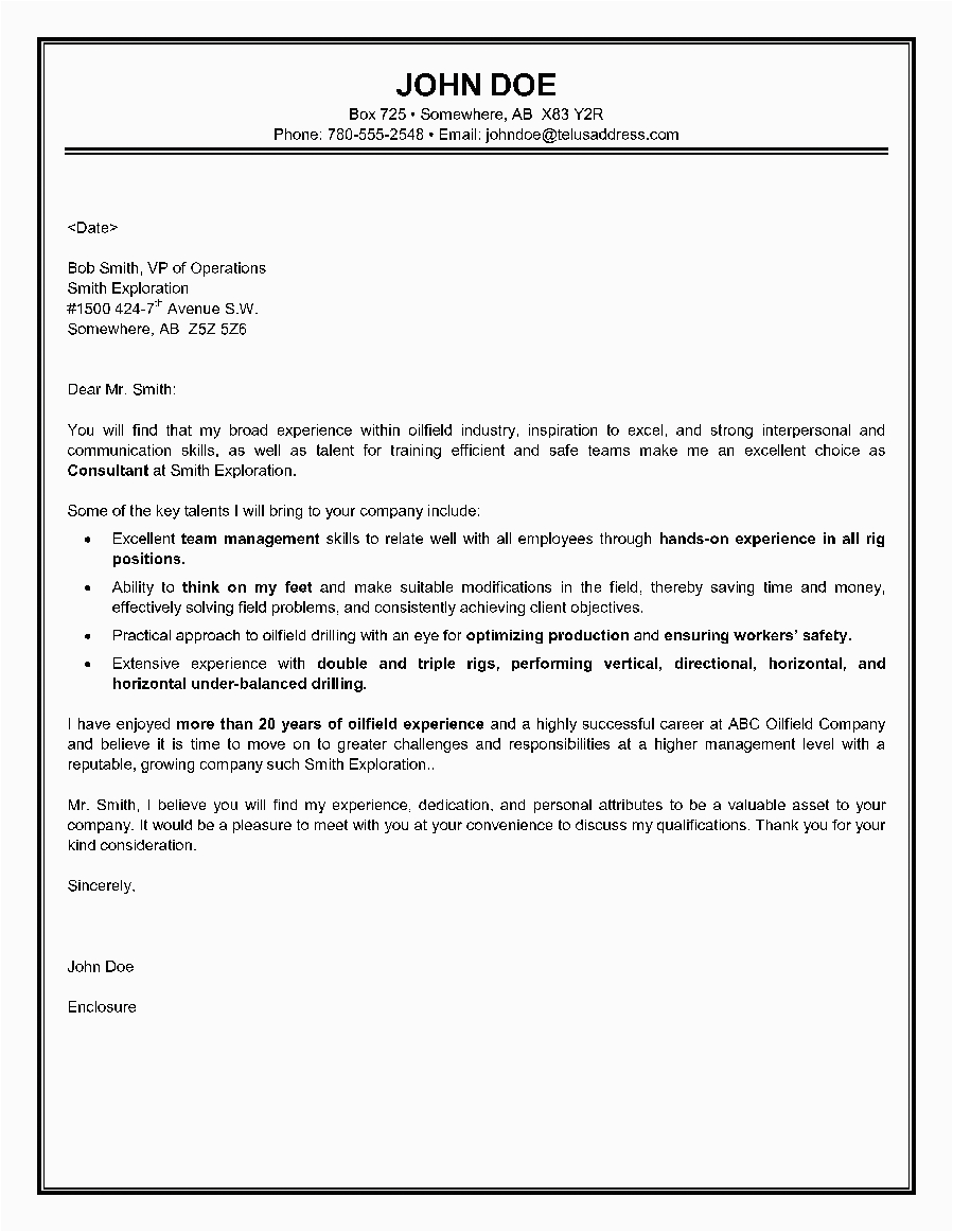 Oil and Gas Consultant Resume Sample This Oilfield Consultant Cover Letter Highlights Oil and