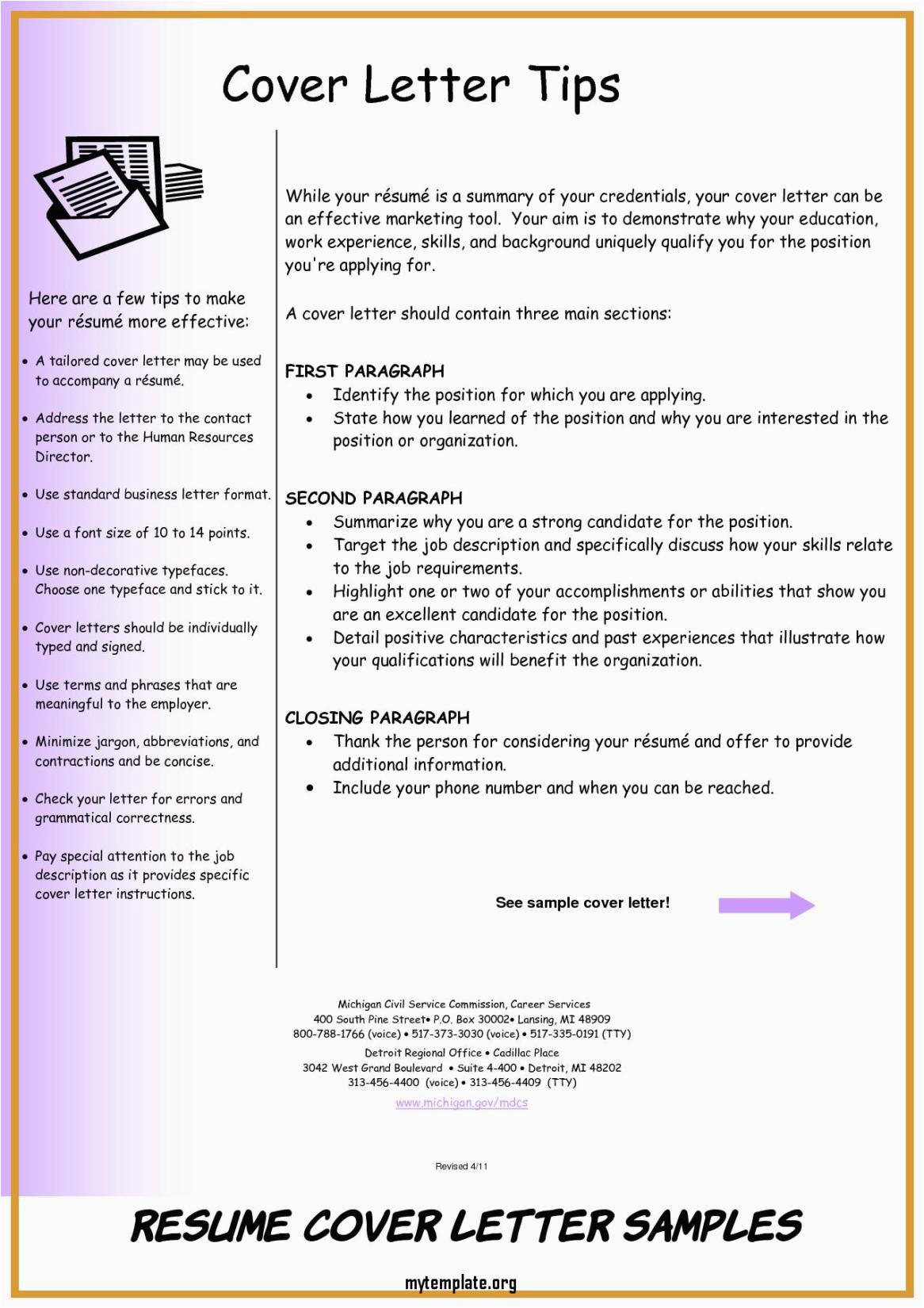 Sample Cover Letter and Resume In One Document Resume Cover Letter Samples Cover Letters are E