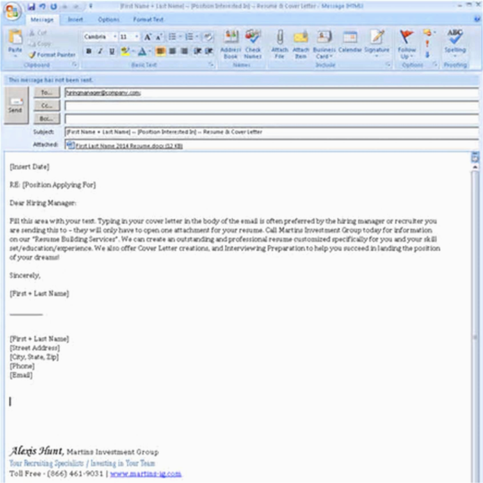 Sample Email Body for Sending Resume Job Application Sample Email to Send Resume for Job Best