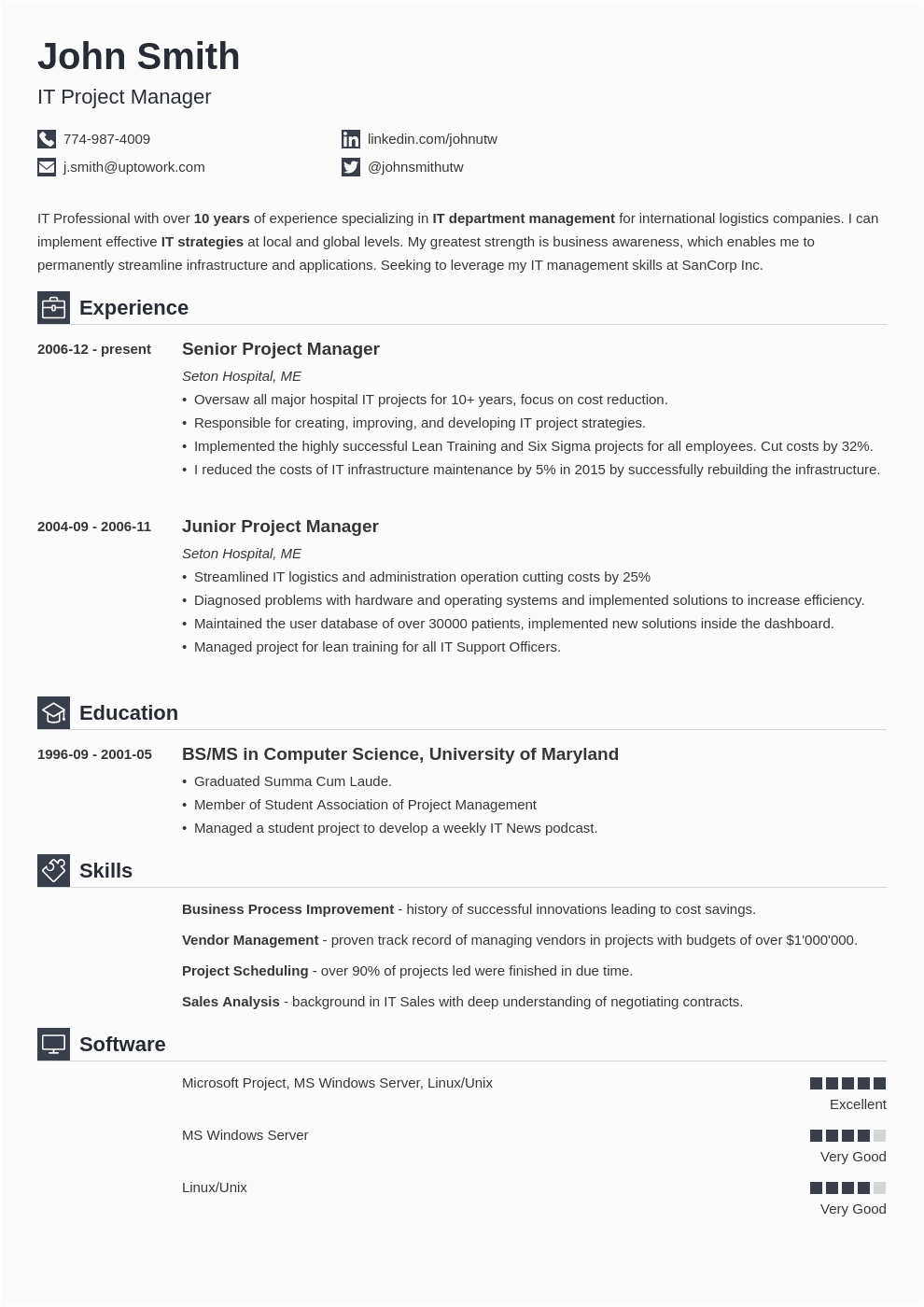 Sample Of A Professional Resume for Free 50 Free Resume Examples Professional Sample Resumes for
