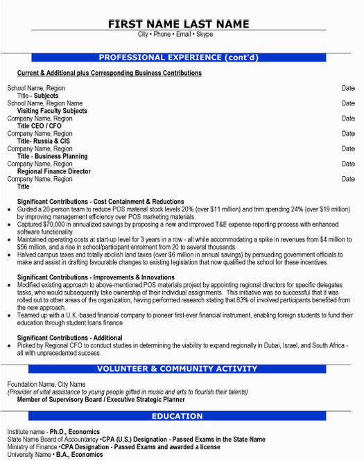 Sample Resume for assistant Professor Management assistant Professor Resume Sample & Template