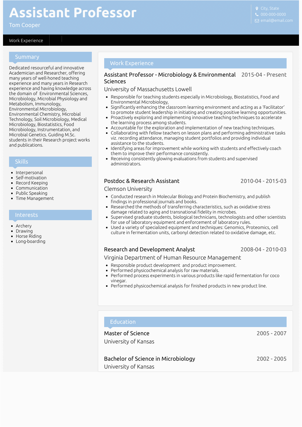 Sample Resume for assistant Professor Management assistant Professor Resume Samples and Templates Sample Resume for assistant Professor Management assistant Professor Resume Samples and Templates