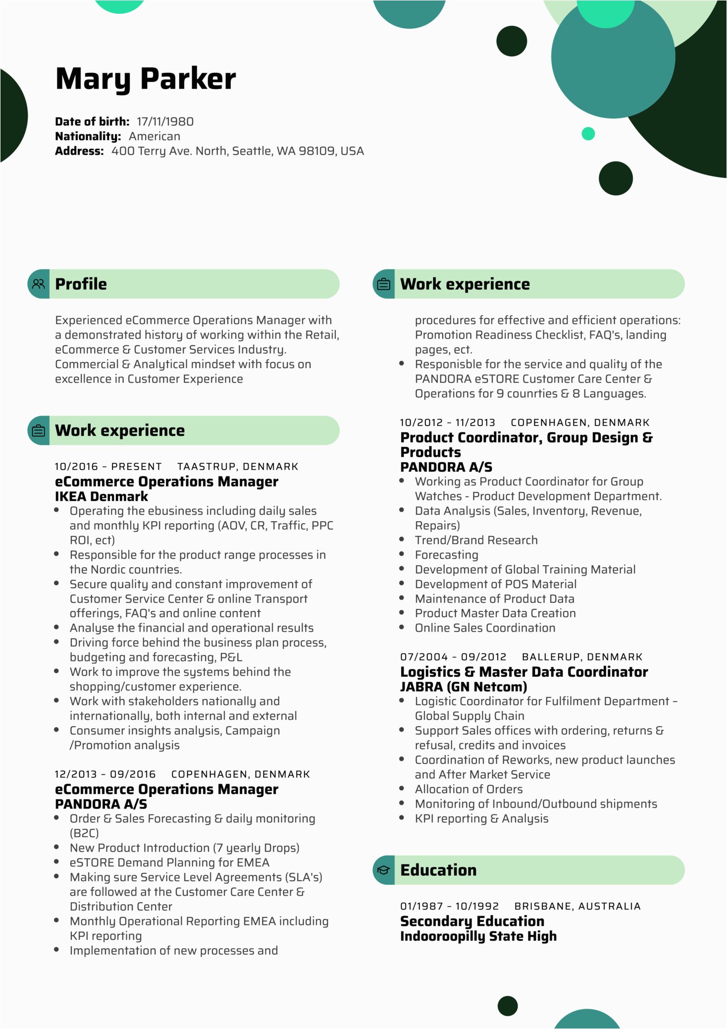 Sample Resume for Ecommerce Operations Manager Resume Examples by Real People Ikea E Merce Operations