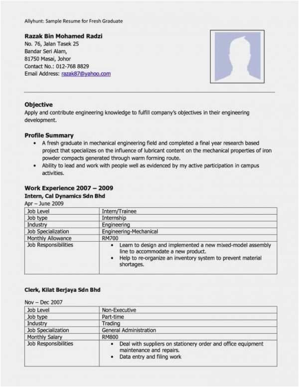 Sample Resume for Engineering Students India 67 Cool Stock Resume Samples for Mechanical Engineers