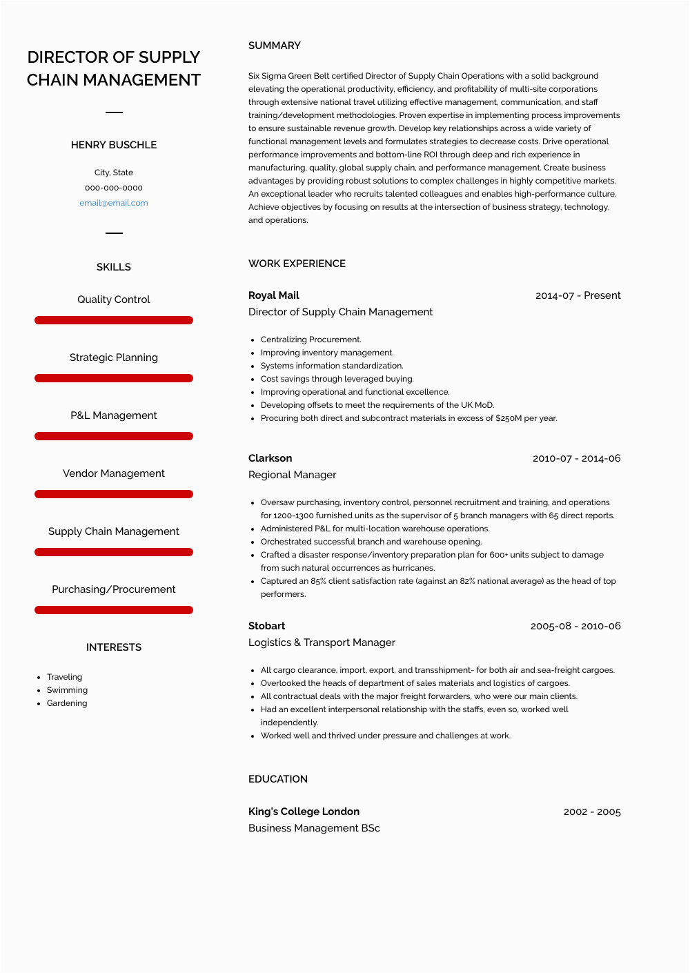 Sample Resume for Logistics Manager In India Logistics Manager Resume Samples and Templates