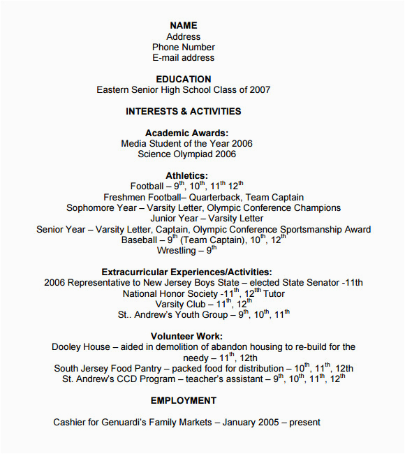 Sample Resume for Ms Application In Us Free 8 Sample College Resume Templates In Ms Word
