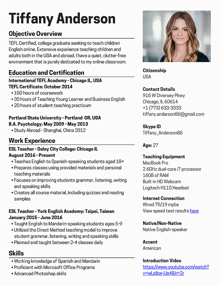 Sample Resume for Online English Tutor without Experience Sample Resume for Teachers without Experience Free