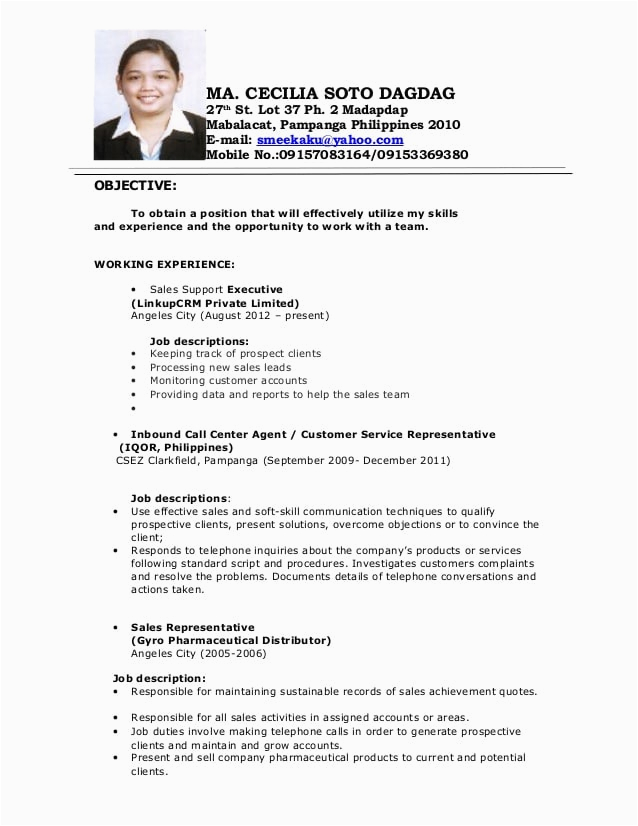 Sample Resume for Registered Nurse In Philippines Sample Resume Registered Nurse Philippines Resumes Sample