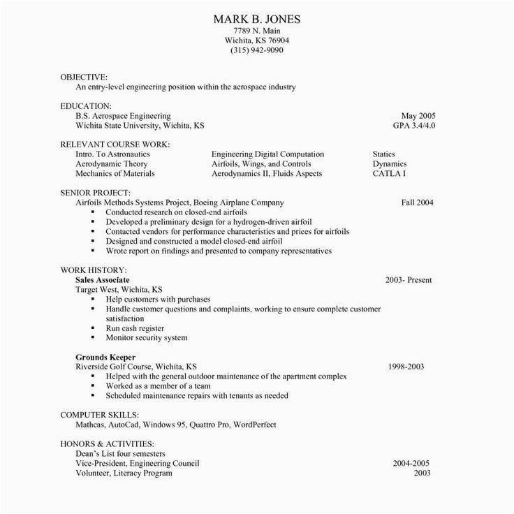 Sample Resume for Student with No Job Experience Resume Examples No Experience